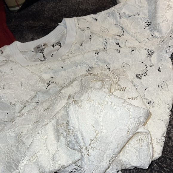 FULOUNGE Vintage style Floral Lace Mini Dress Sz - Picture 11 of 14